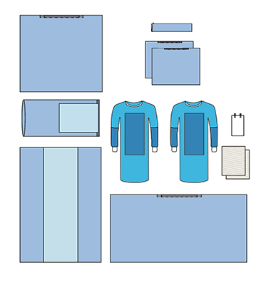 Pack chirurgical universel jetable de niveau 3 N76M01-1